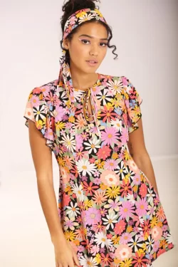 Hell bunny nadine  mini multi colour dress