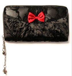 Banned vine black lace wallet