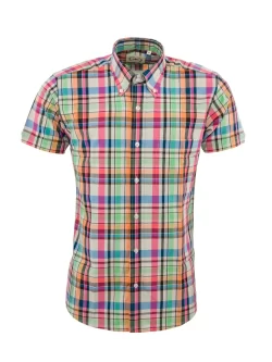 Relco london multi check shirt ck61