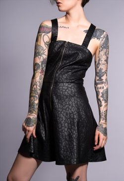 Banned glam goth leo dress