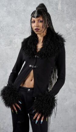 Banned black wicked rose cardigan.