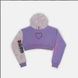 koi yami cropped hoodie.