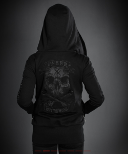 Hyraw zippee back 2 black female jacket.