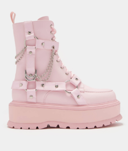 koi Yami pastel pink platform boot