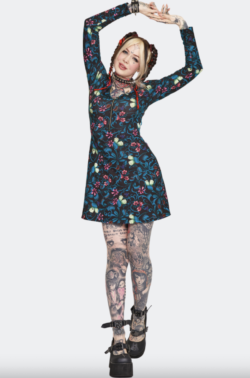 jawbreaker VENUS FLYTRAP MIDI DRESS WITH BACK STRAP