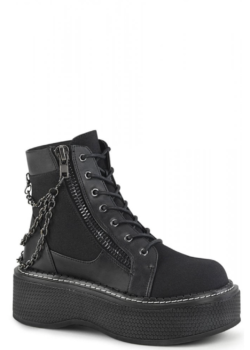 demonia cult Emily 114 chain ankle boot.