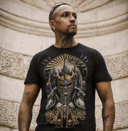 hyraw fallen knight t-shirt.
