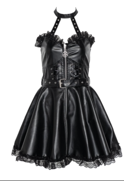heartless ravine faux leather mini dress.