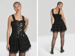hell bunny plain black Harley dress.